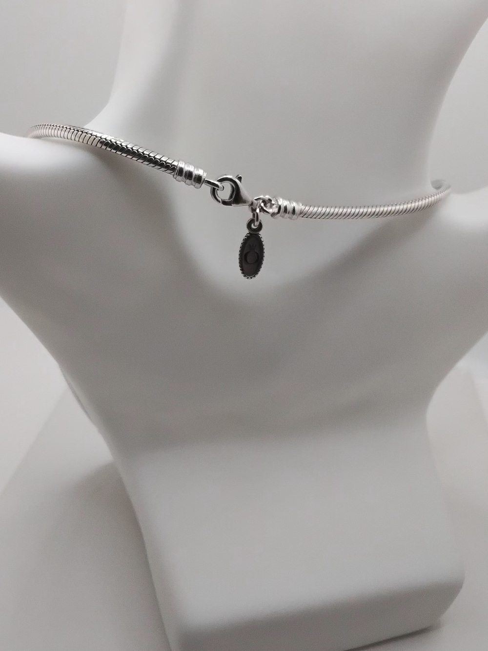 Authentic Pandora Sterling Silver Snake Chain Necklace - EUC - Picture 3 of 12